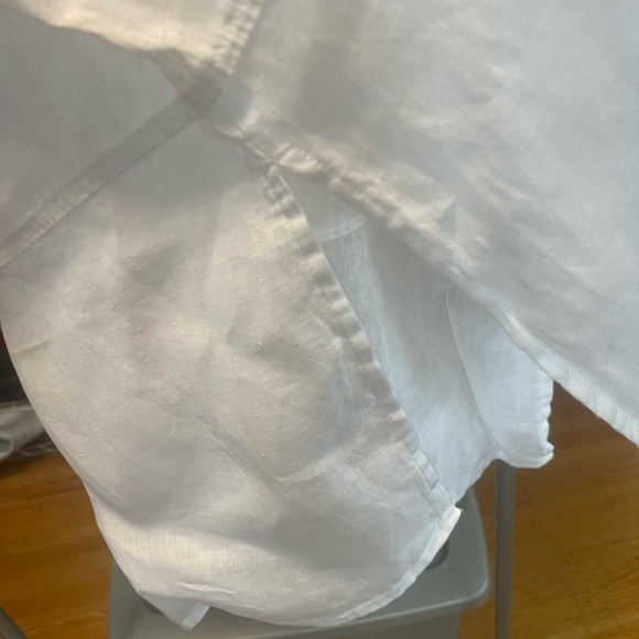 Women’s Tahari Linen Tunic button up shirt . medium - Picture 8 of 8